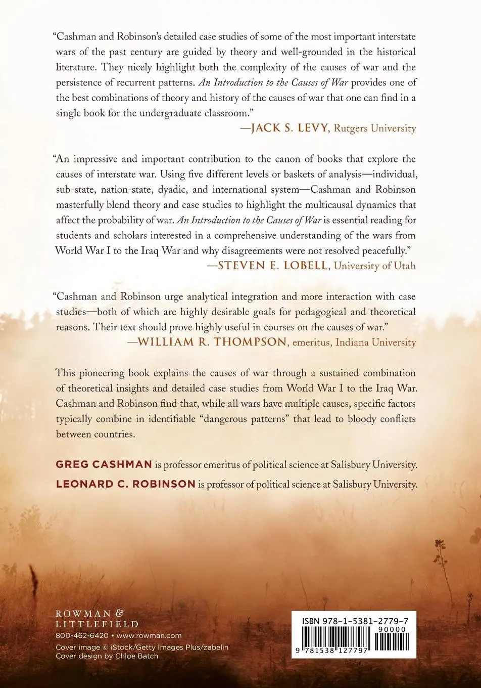 Rückseite: 9781538127797 | An Introduction to the Causes of War | Greg Cashman (u. a.) | Buch