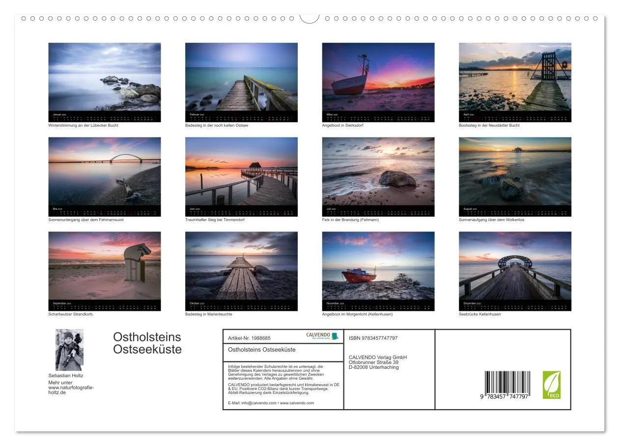 Bild: 9783457747797 | Ostholsteins Ostseeküste (hochwertiger Premium Wandkalender 2026...