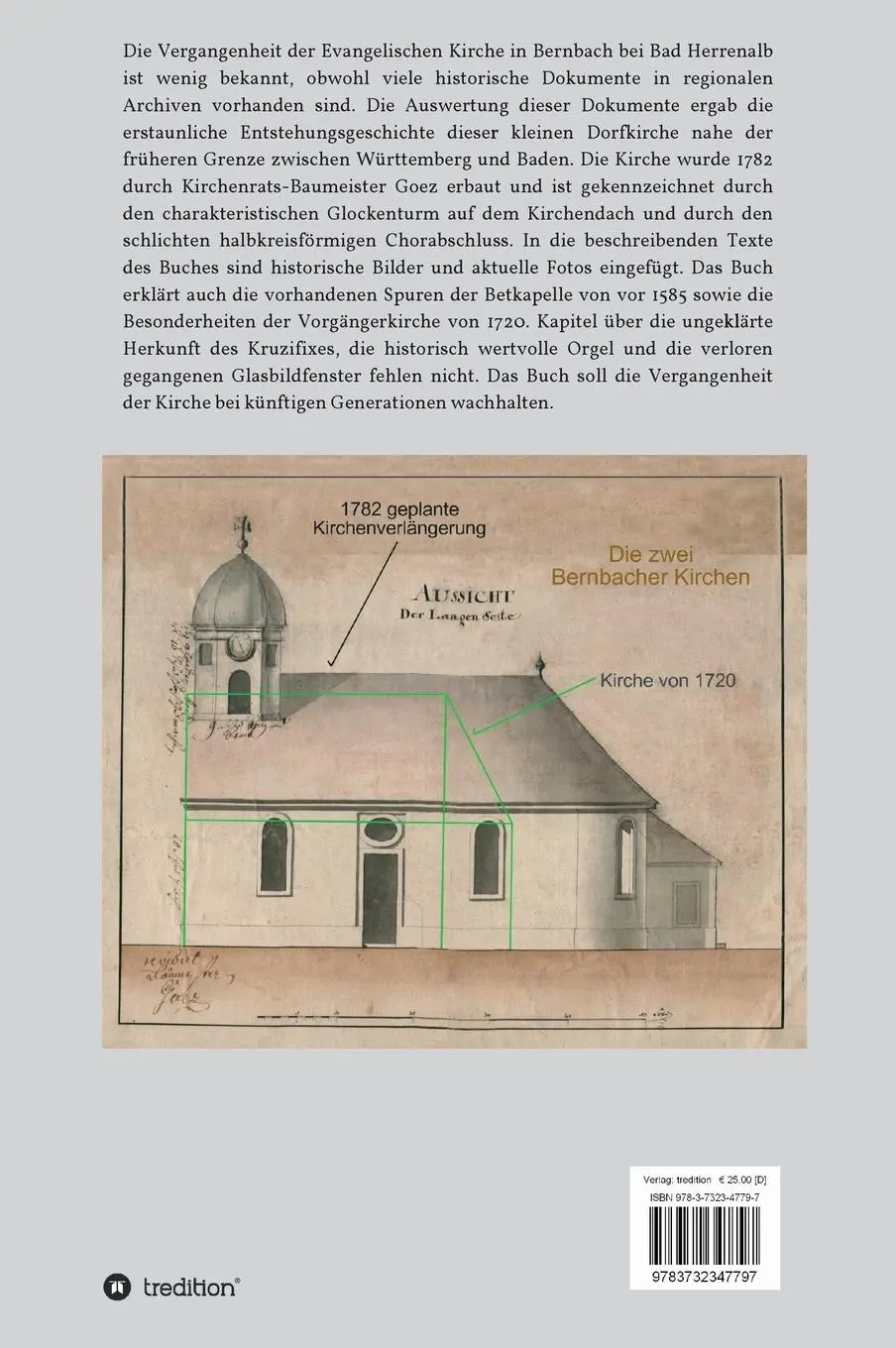 Rückseite: 9783732347797 | Die Bernbacher Kirche | Entstehungsgeschichte in Text und Bild | Buch