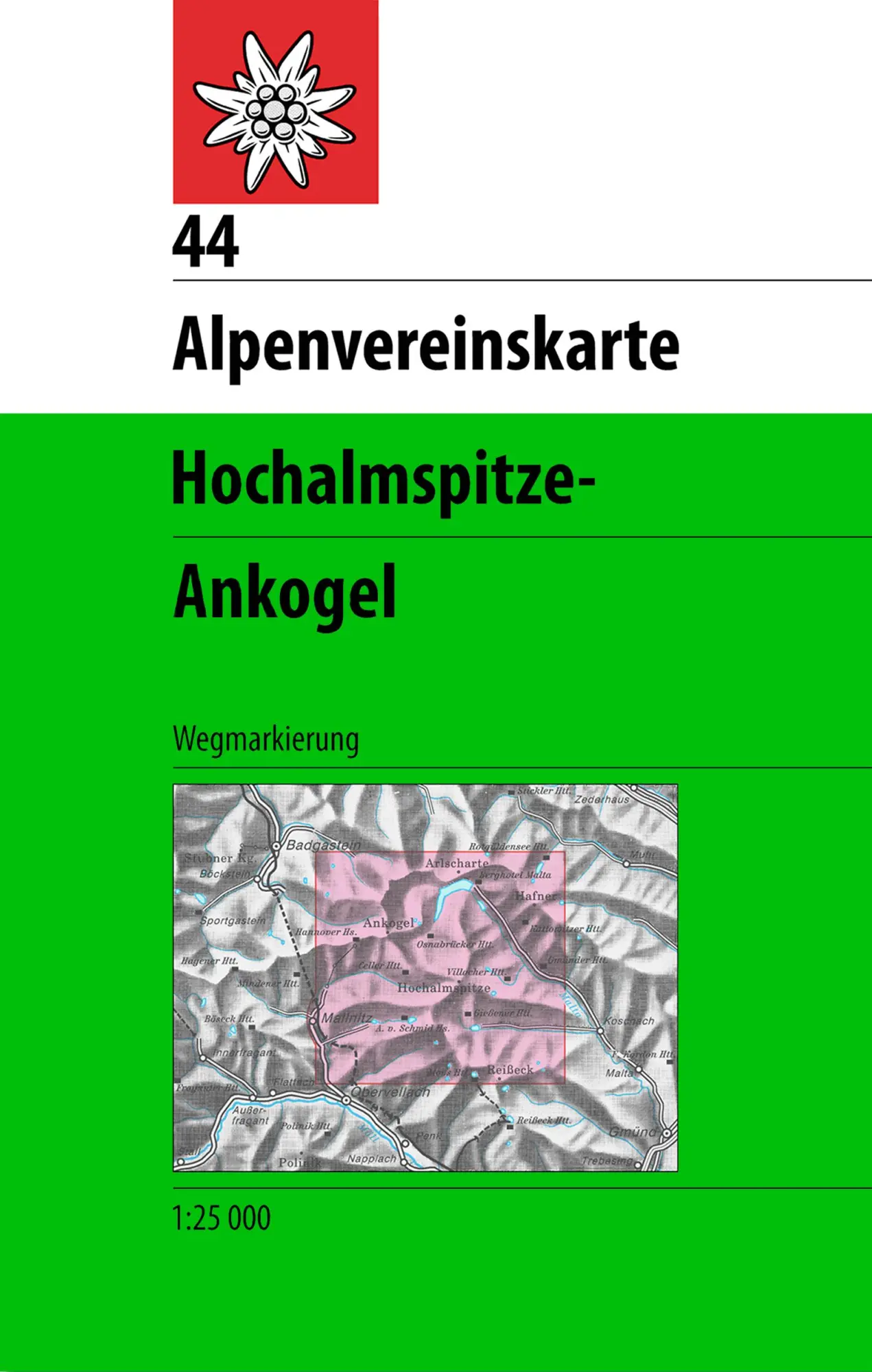Cover: 9783928777797 | DAV Alpenvereinskarte 44 Ankogel - Hochalmspitze 1 : 25 000...
