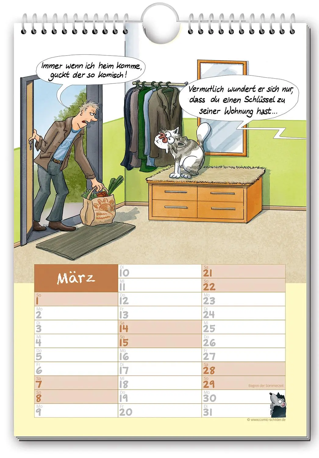 Bild: 9783982447797 | KAtzeLENDER 2026 | Der Comic-Kalender für alle Dosenöffner | Kalender
