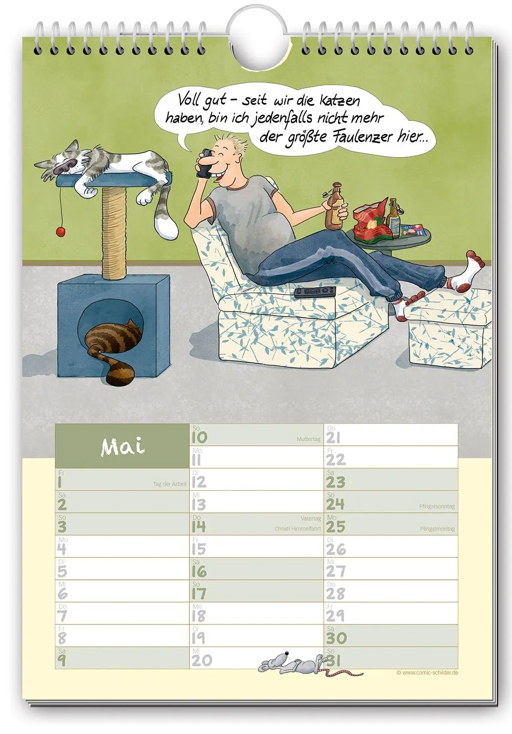 Bild: 9783982447797 | KAtzeLENDER 2026 | Der Comic-Kalender für alle Dosenöffner | Kalender