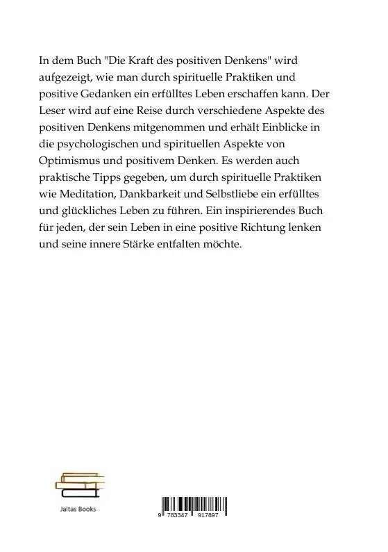 Bild: 9783347917897 | Die Kraft des positiven Denkens - Wie man durch spirituelle...