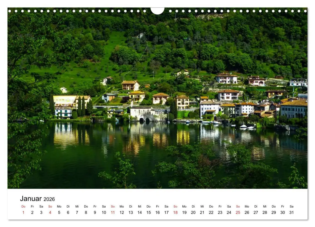Bild: 9783516137897 | Impressionen vom Comer See (Wandkalender 2026 DIN A3 quer),...