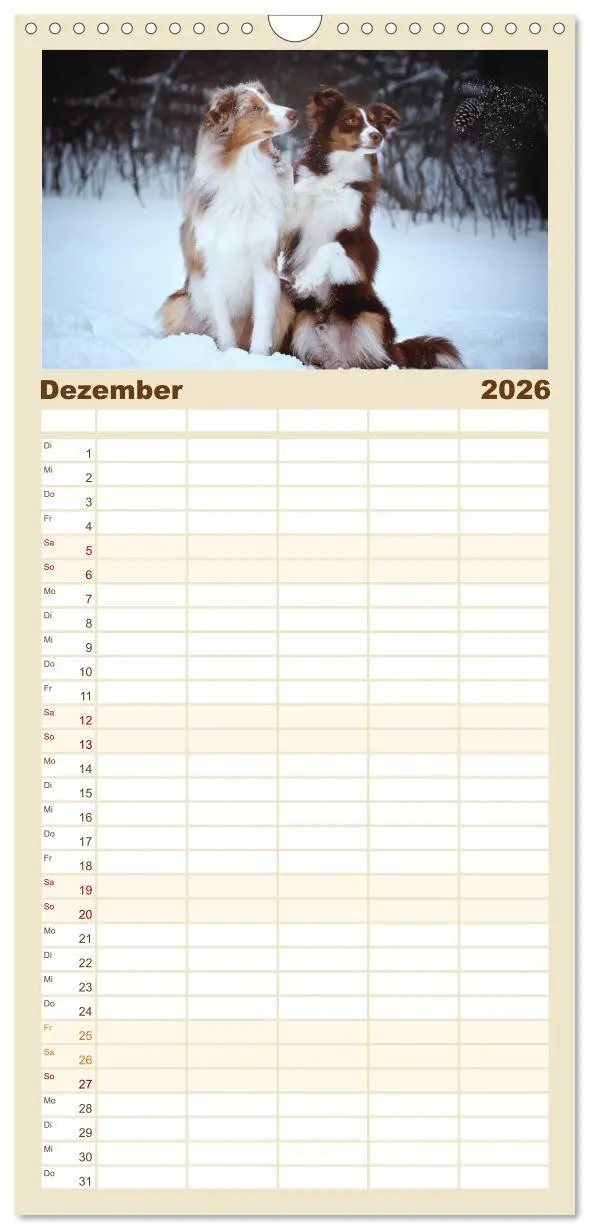 Bild: 9783516517897 | Familienplaner 2026 - Hundeseele mit 5 Spalten (Wandkalender, 21 x...