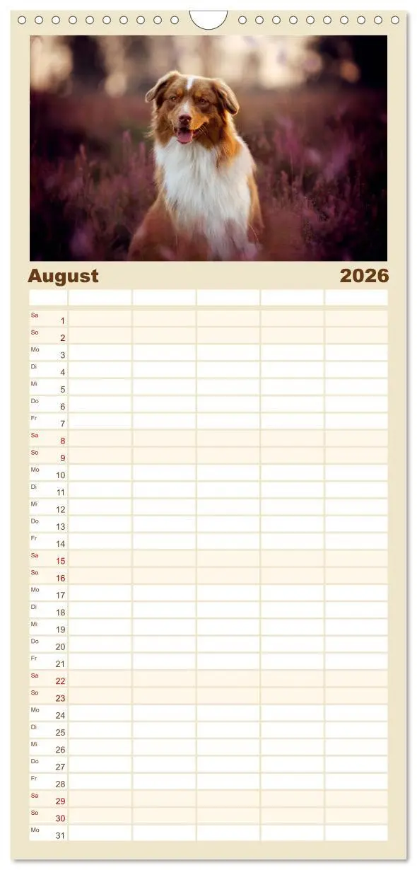 Bild: 9783516517897 | Familienplaner 2026 - Hundeseele mit 5 Spalten (Wandkalender, 21 x...