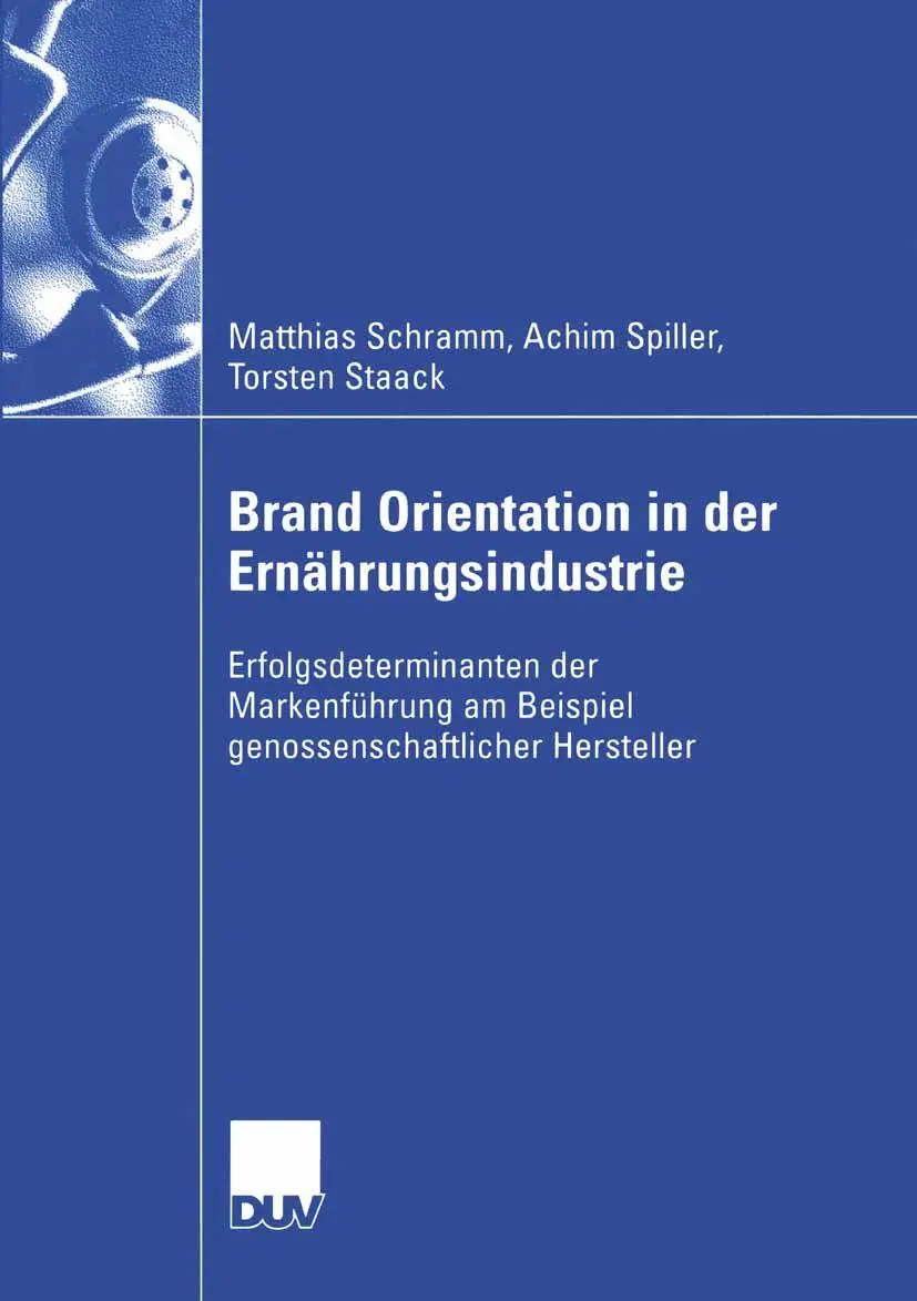 Cover: 9783824407897 | Brand Orientation in der Ernährungsindustrie | Schramm (u. a.) | Buch