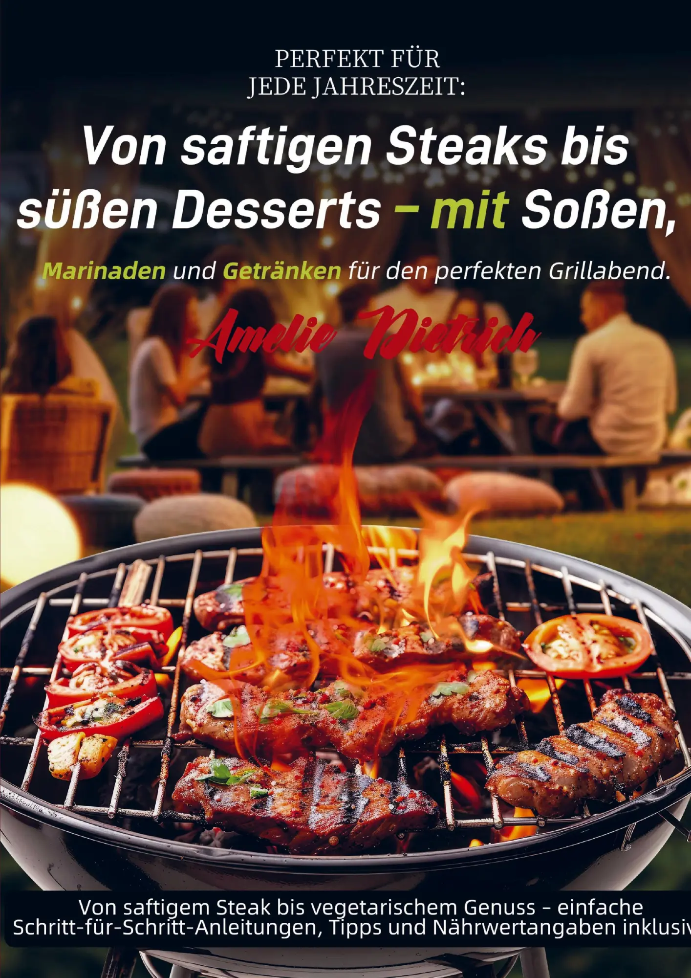 Perfekt für jede Jahreszeit: Von saftigen Steaks bis süßen Desserts - mit Soßen, Marinaden und Getränken für den perfekten Grillabend.