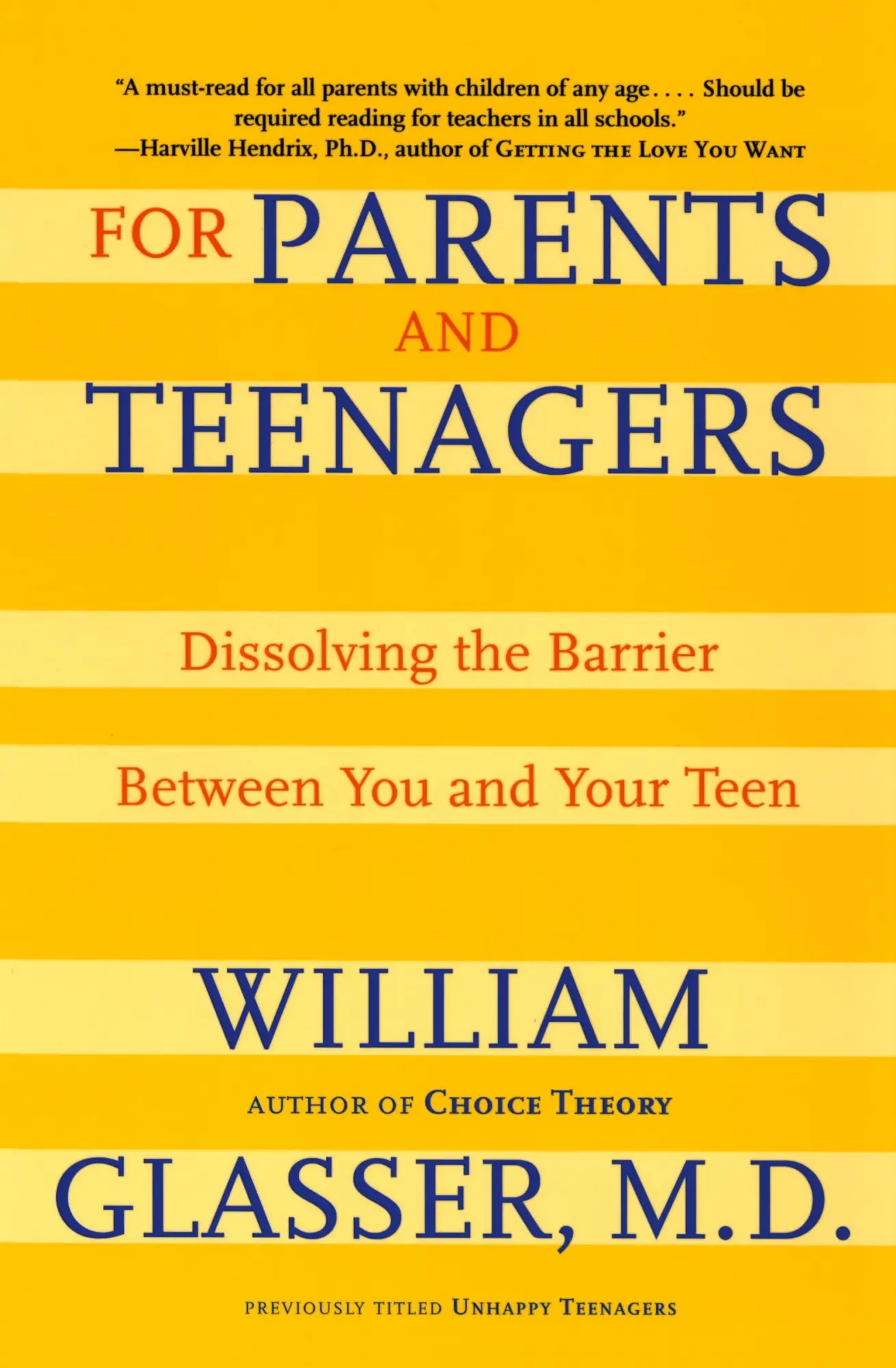 Cover: 9780060007997 | For Parents and Teenagers | William Glasser | Taschenbuch | Englisch