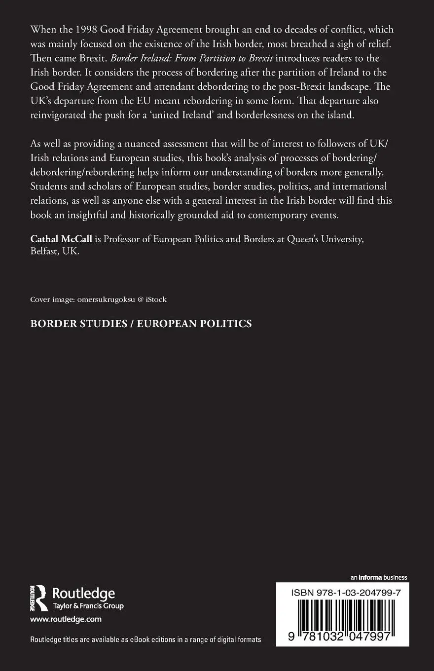 Rückseite: 9781032047997 | Border Ireland | From Partition to Brexit | Cathal McCall | Buch