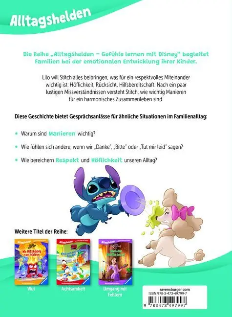 Rückseite: 9783473497997 | Alltagshelden - Gefühle lernen mit Disney: Disney Lilo &amp; Stitch -...