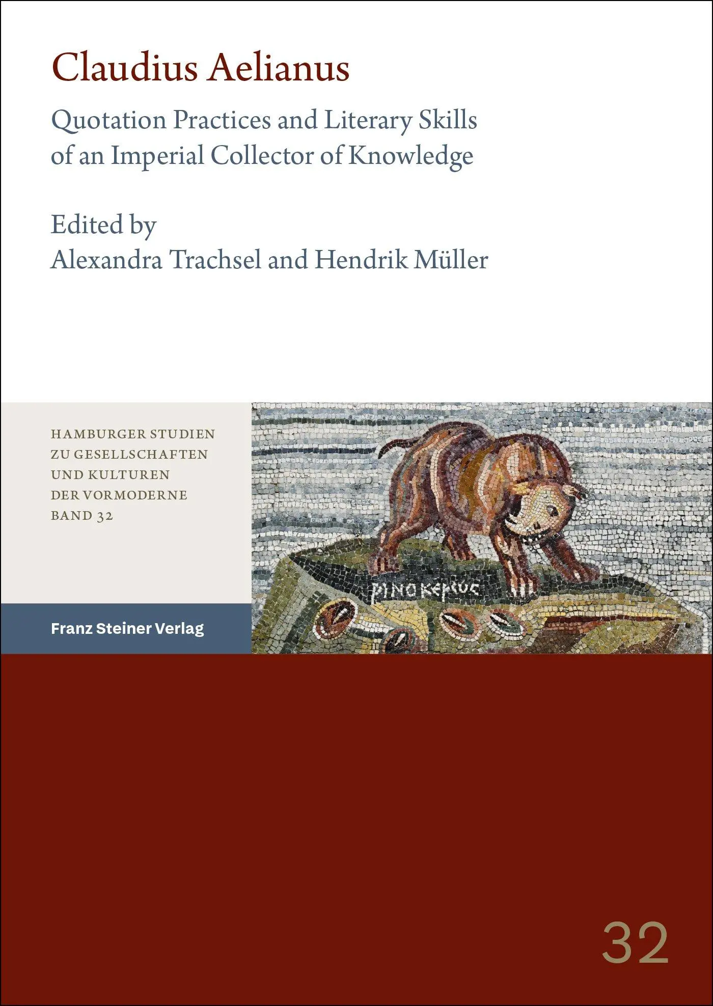 Cover: 9783515137997 | Claudius Aelianus | Alexandra Trachsel (u. a.) | Taschenbuch | 189 S.