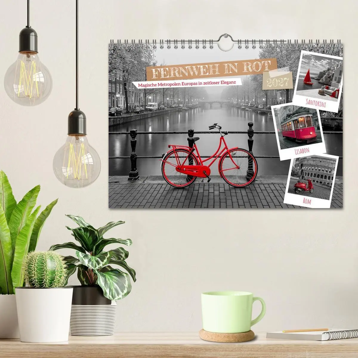Bild: 9783594277997 | Fernweh in Rot (Wandkalender 2027 DIN A4 quer), CALVENDO...