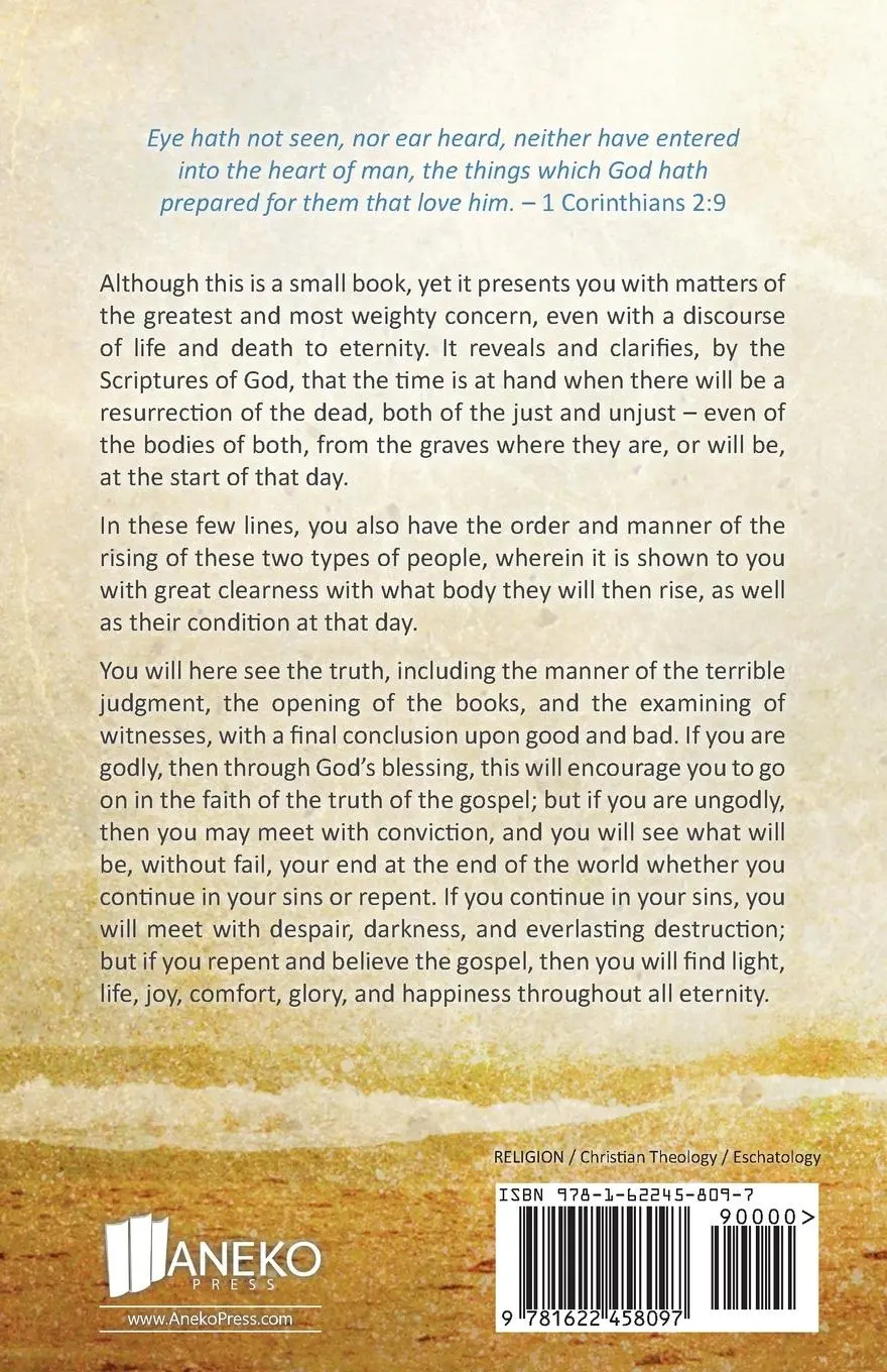 Rückseite: 9781622458097 | The Resurrection of the Dead, and Eternal Judgment | John Bunyan