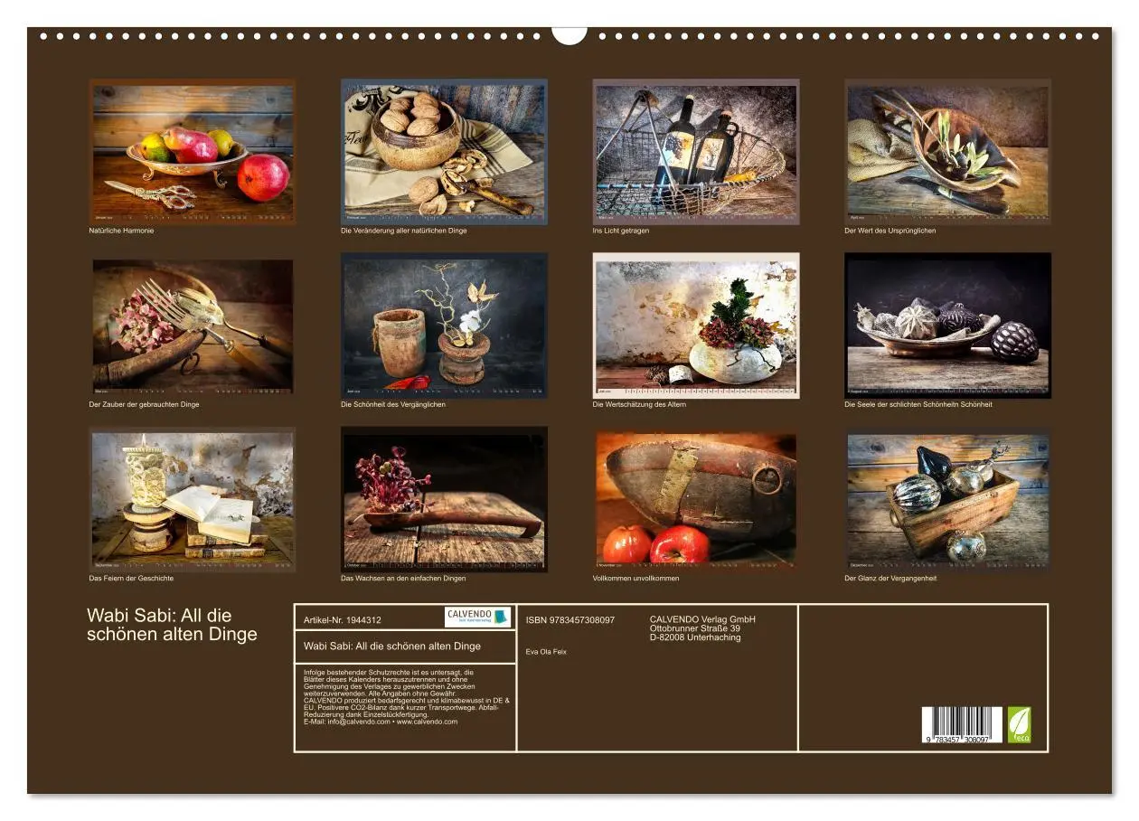 Bild: 9783457308097 | Wabi Sabi: All die schönen alten Dinge (Wandkalender 2026 DIN A2...