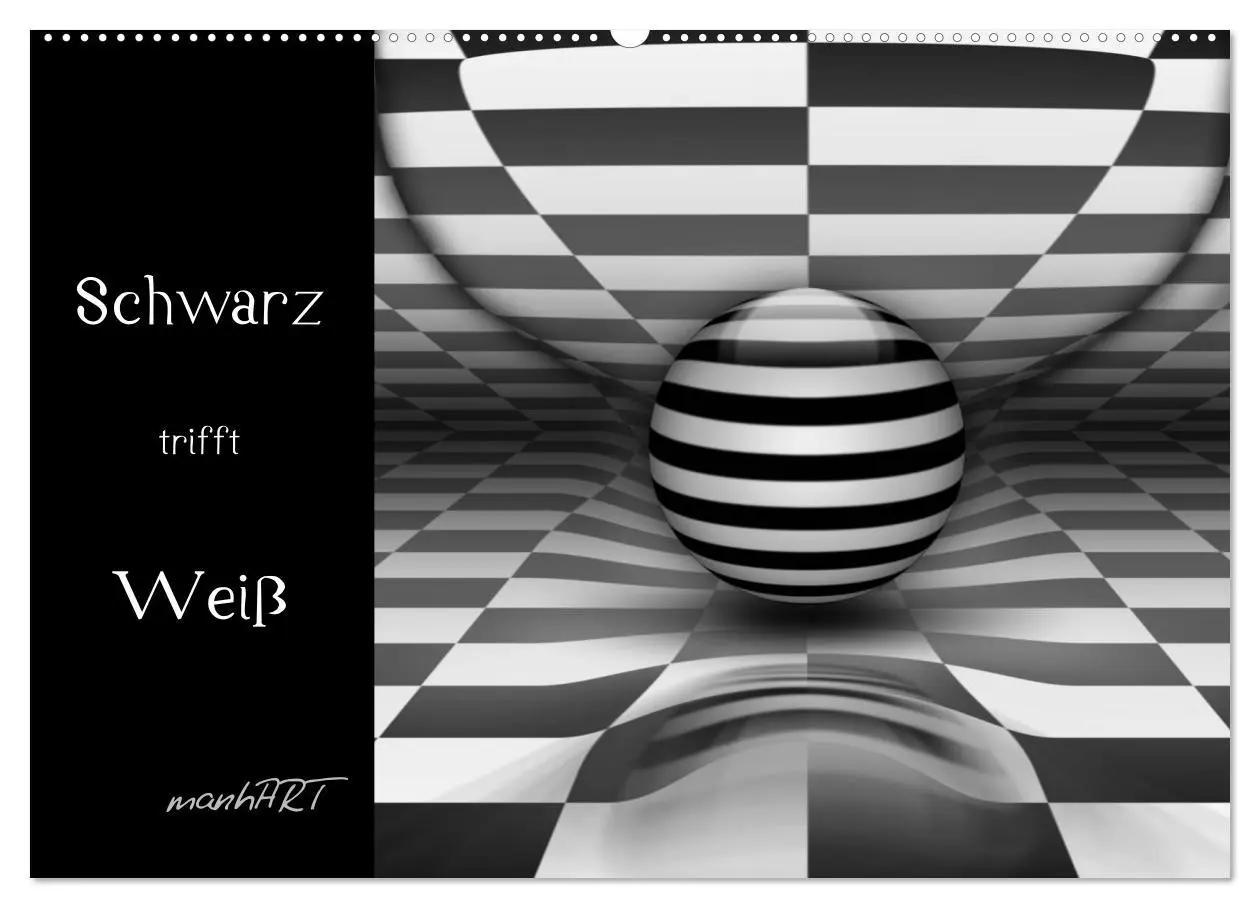 Cover: 9783516188097 | Schwarz trifft Weiß (Wandkalender 2026 DIN A2 quer), CALVENDO...