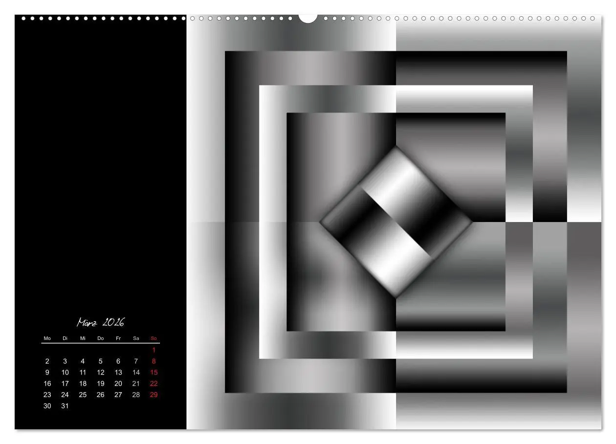 Bild: 9783516188097 | Schwarz trifft Weiß (Wandkalender 2026 DIN A2 quer), CALVENDO...