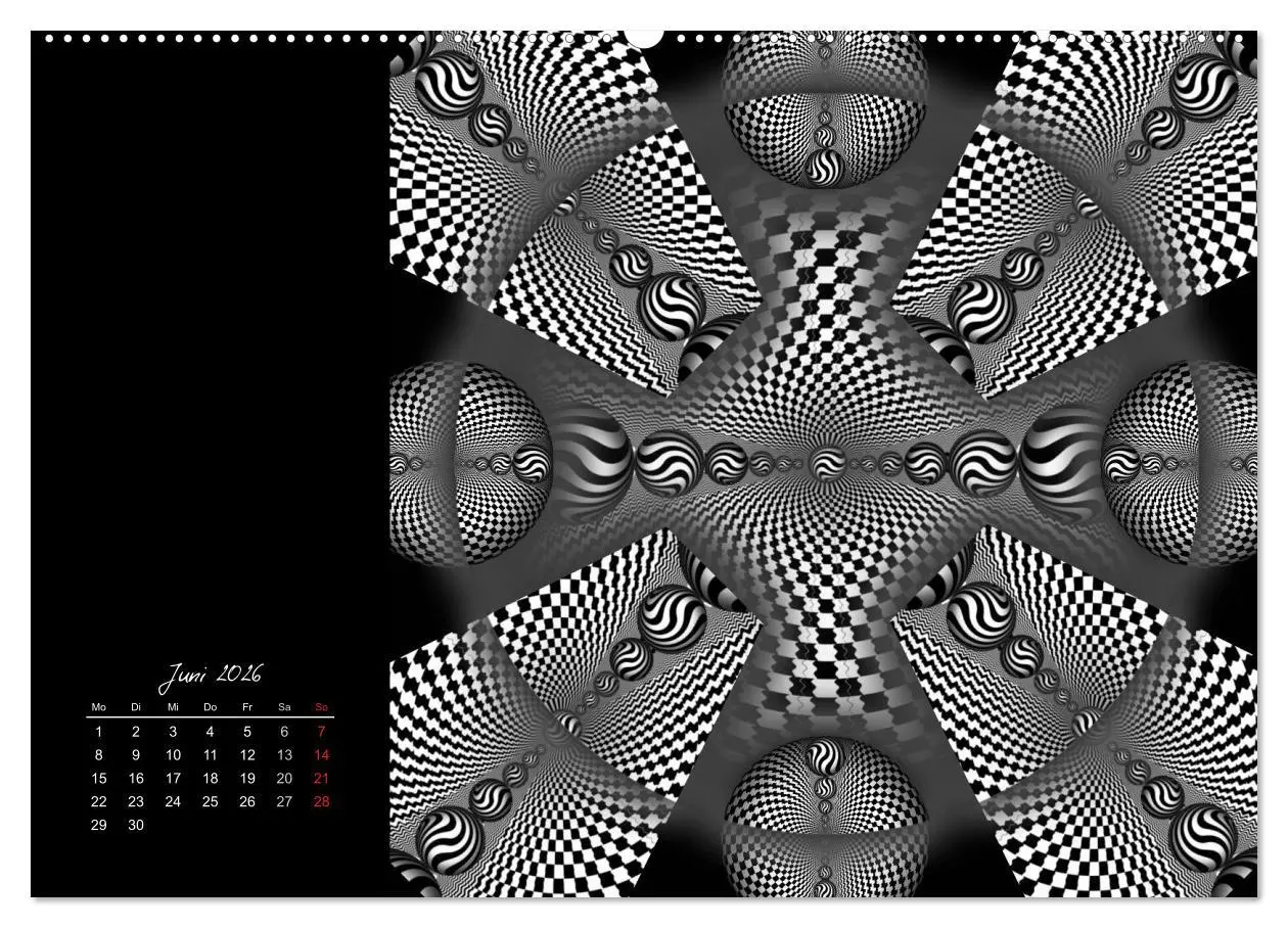 Bild: 9783516188097 | Schwarz trifft Weiß (Wandkalender 2026 DIN A2 quer), CALVENDO...