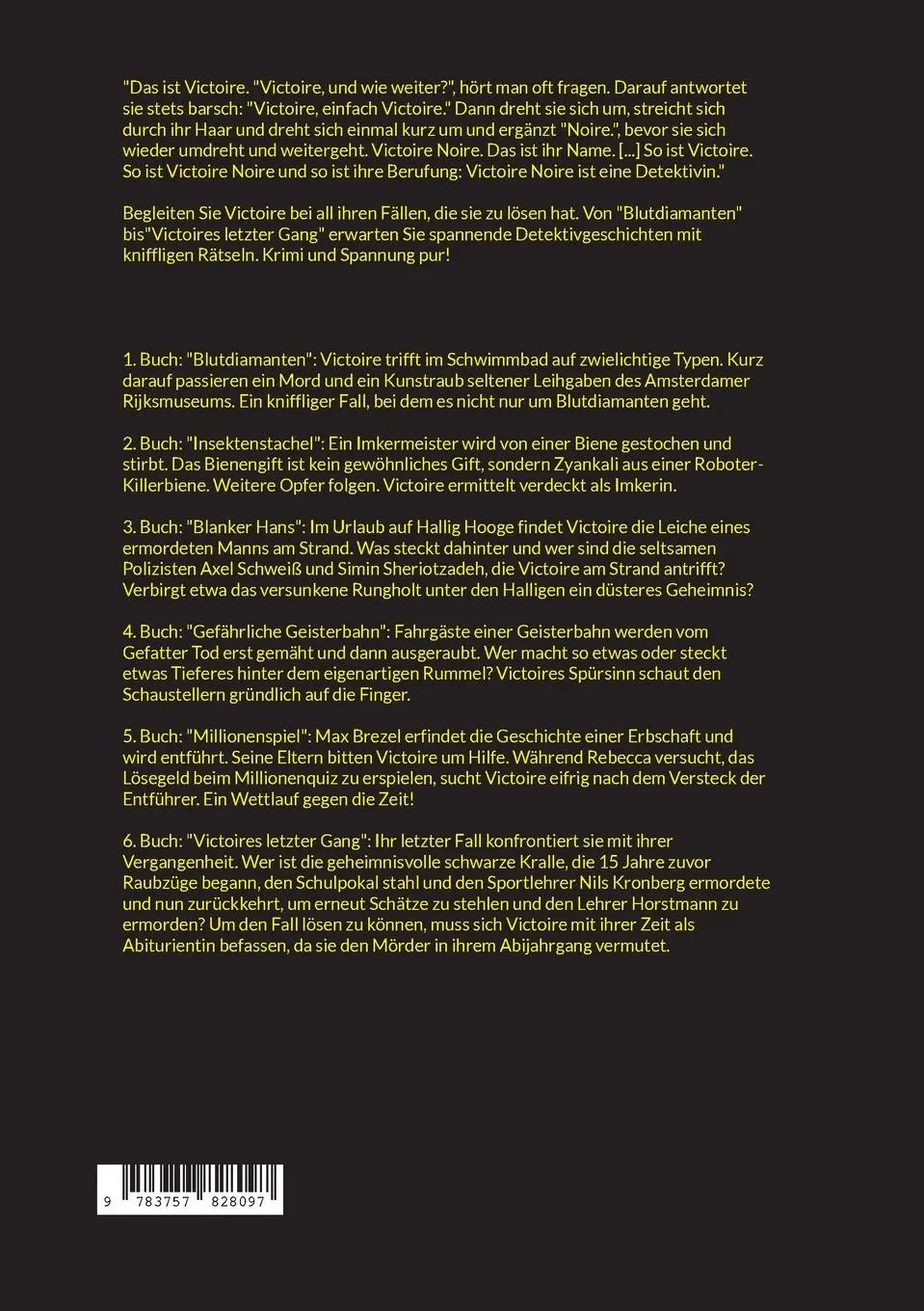 Rückseite: 9783757828097 | Victoire Noire und ihre Mörder | Finn Magnus | Taschenbuch | Paperback