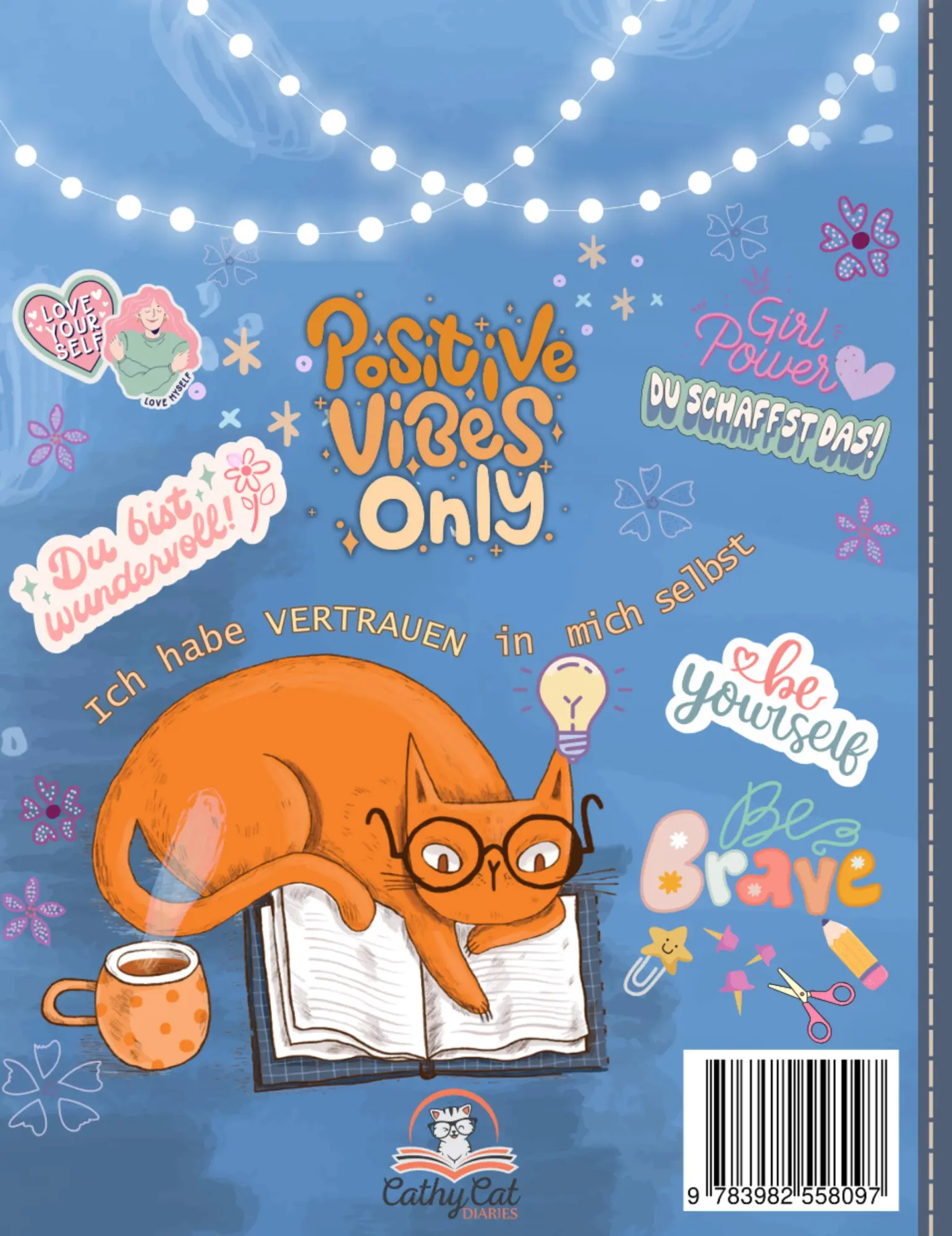 Rückseite: 9783982558097 | Das kreative Tagebuch für coole Mädchen | CathyCat Diaries | Buch