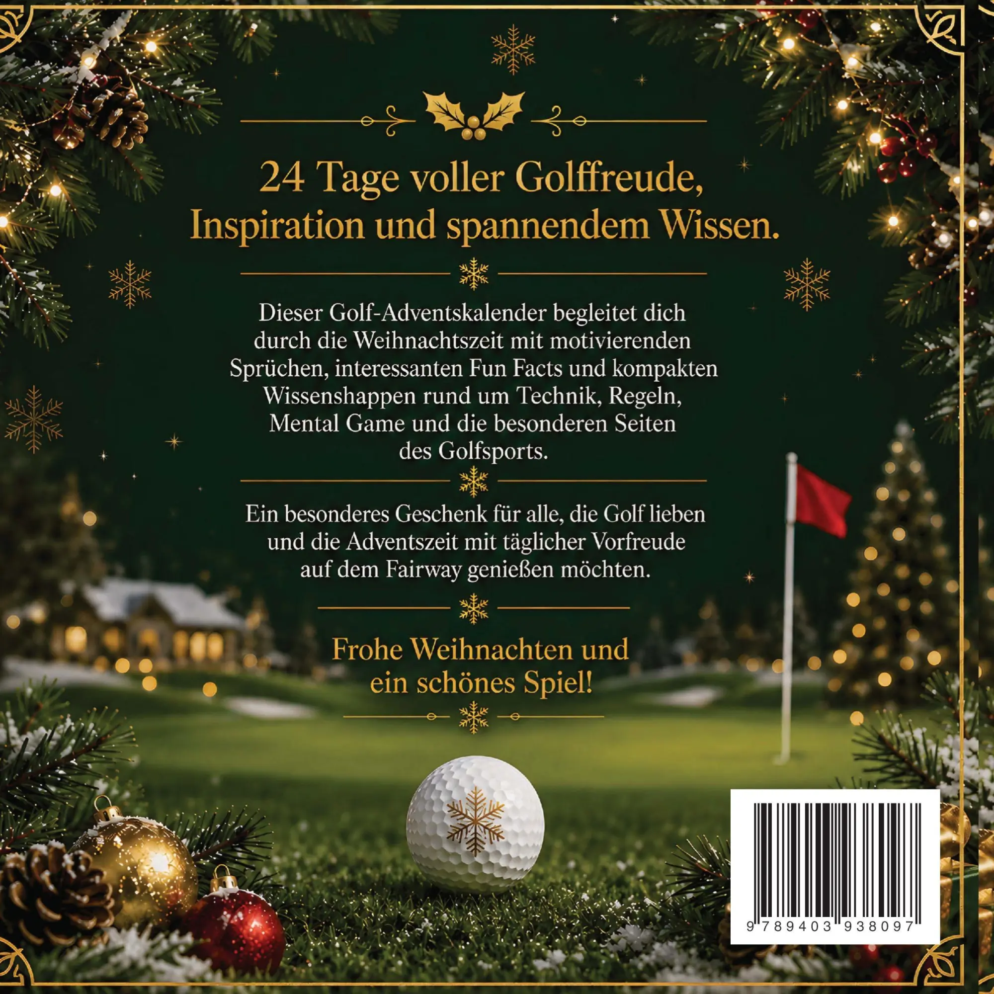 Rückseite: 9789403938097 | Golf Adventskalender Buch | Tobias Klar | Taschenbuch | 100 S. | 2026