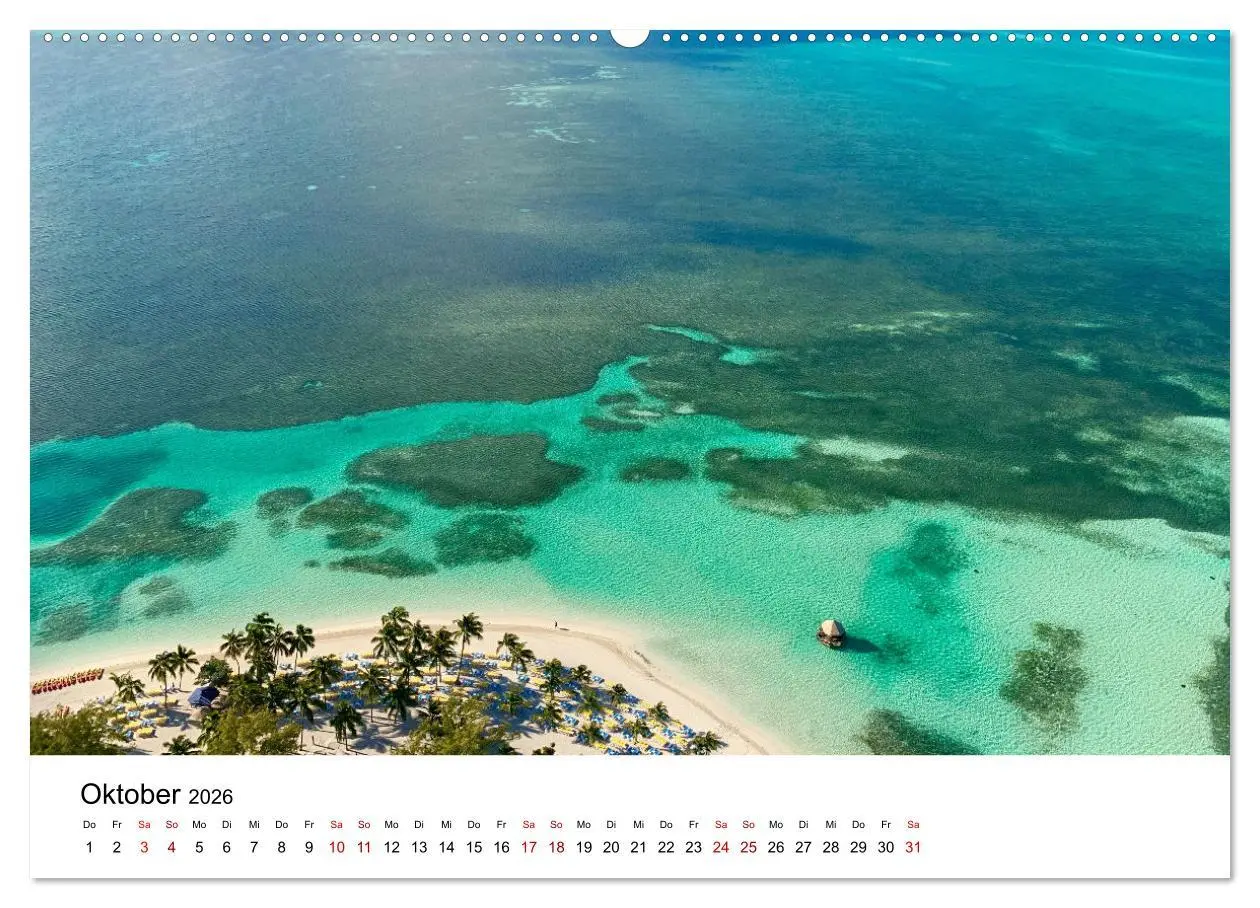 Bild: 9783457608197 | Bahamas - Paradiesische Strände. (Wandkalender 2026 DIN A2 quer),...