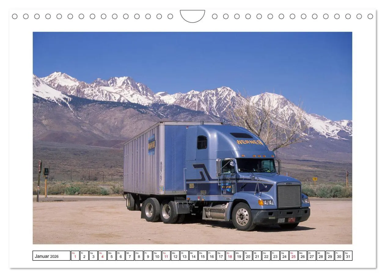 Bild: 9783457778197 | US-Trucks - Auf Achse in Amerika (Wandkalender 2026 DIN A4 quer),...