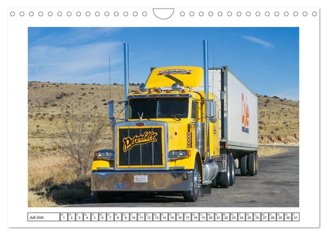 Bild: 9783457778197 | US-Trucks - Auf Achse in Amerika (Wandkalender 2026 DIN A4 quer),...