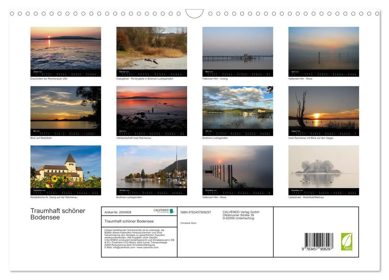 Bild: 9783457908297 | Traumhaft schöner Bodensee (Wandkalender 2026 DIN A3 quer),...