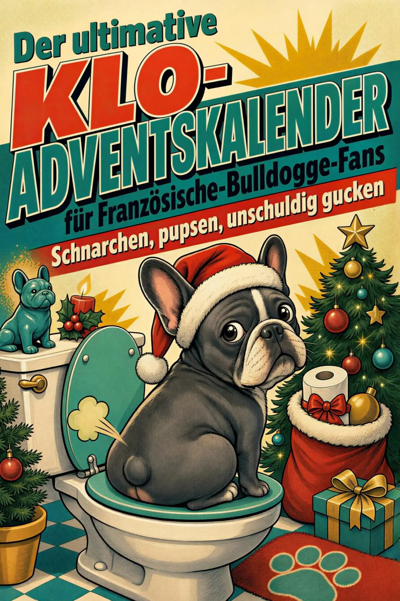 Cover: 9783696118297 | Der ultimative Klo-Adventskalender für Französische-Bulldogge-Fans