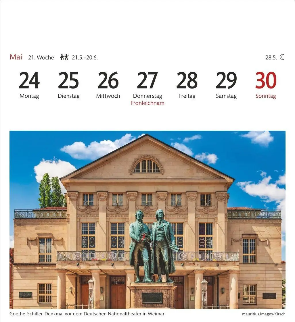 Bild: 9783840038297 | Deutschland Sehnsuchtskalender 2027 - Wochenkalender mit 53 Postkarten