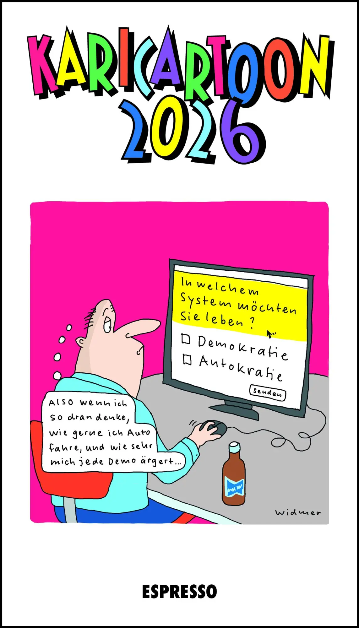 Cover: 9783885208297 | KARICARTOON 2026 | 365 Kari-Cartoons von 90 ZeichnerInnen | Holtfreter