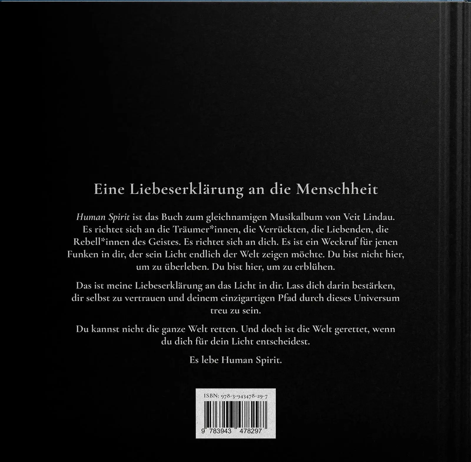 Rückseite: 9783943478297 | Human Spirit | Das Licht in uns | Veit Lindau | Buch | 240 S. | 2023