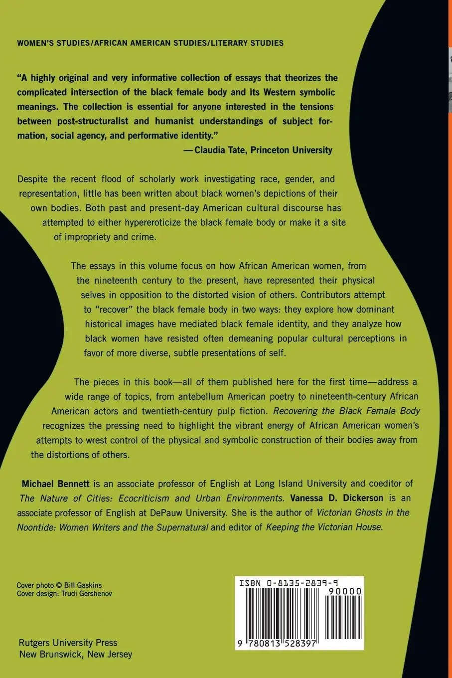 Rückseite: 9780813528397 | Recovering the Black Female Body | Michael Bennett | Taschenbuch