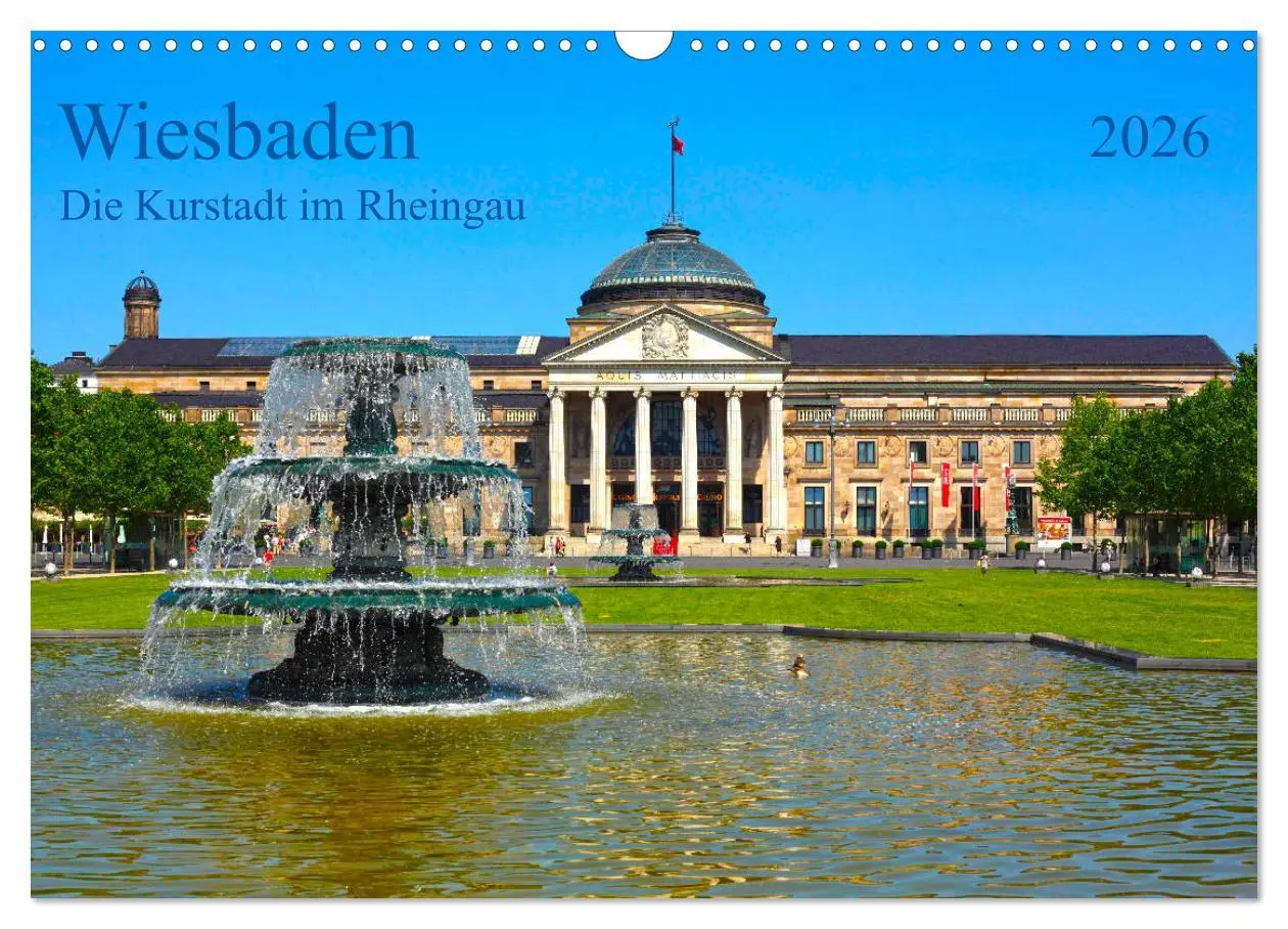 Cover: 9783457758397 | Wiesbaden Die Kurstadt im Rheingau (Wandkalender 2026 DIN A3 quer),...