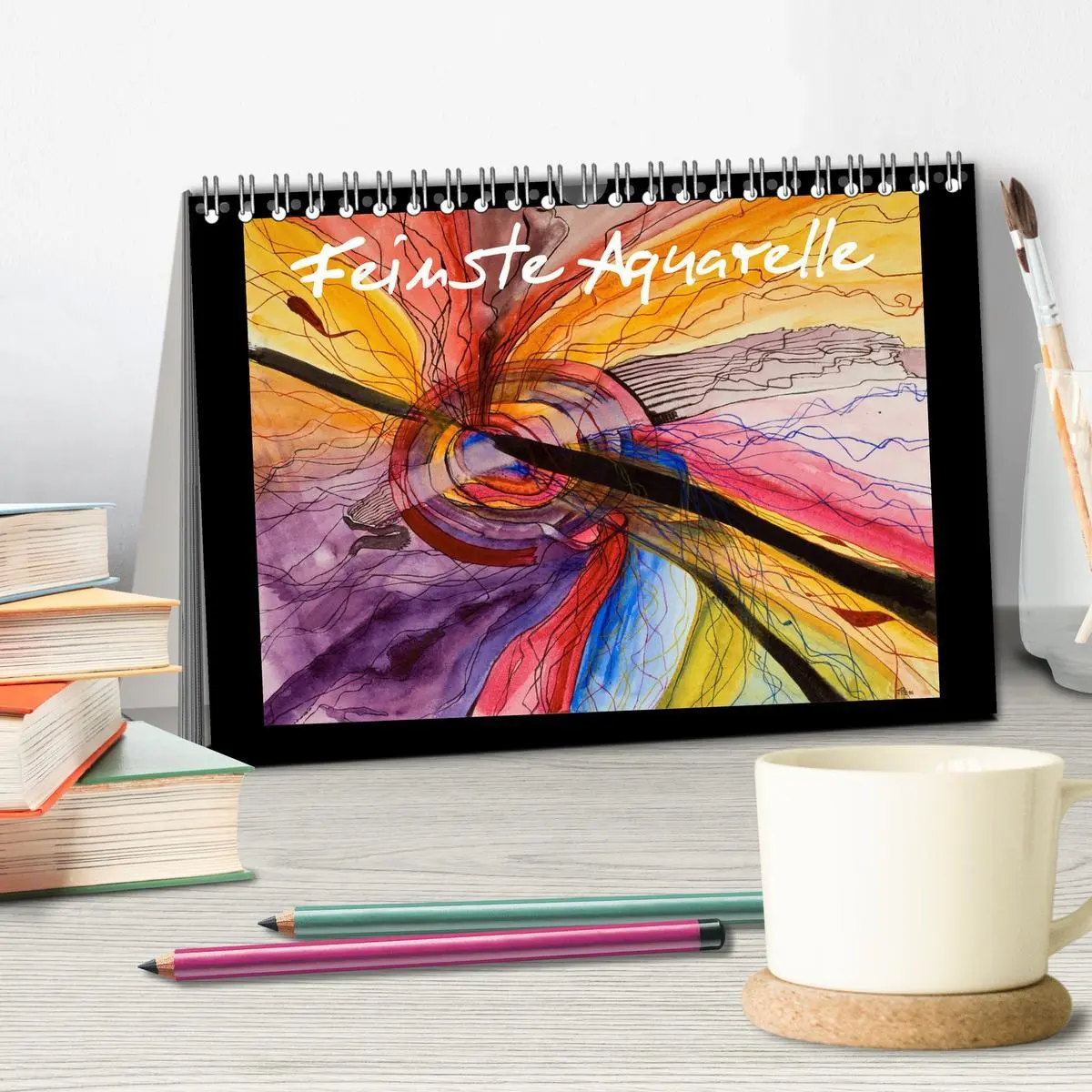 Bild: 9783516088397 | Feinste Aquarelle (Tischkalender 2026 DIN A5 quer), CALVENDO...