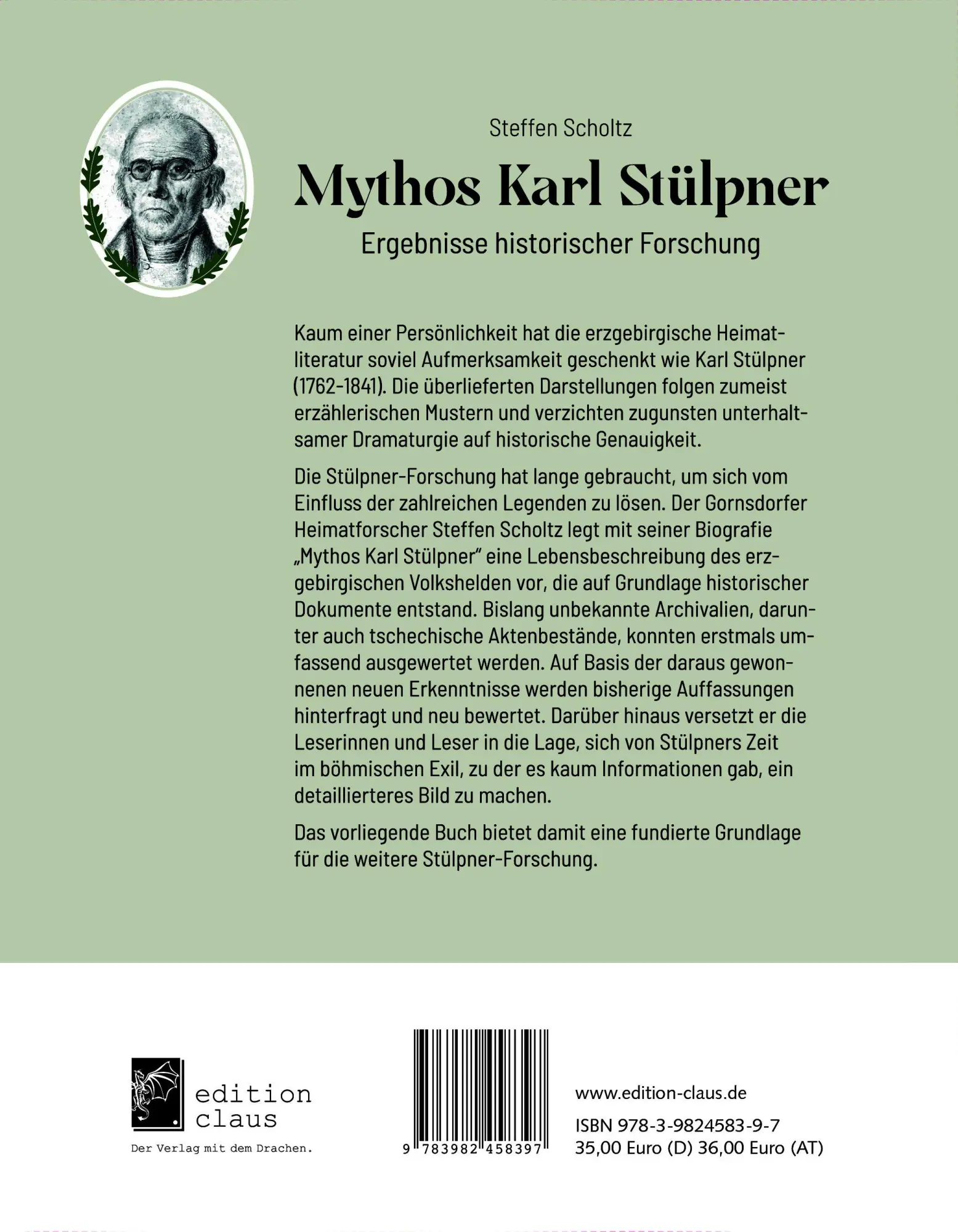 Bild: 9783982458397 | Mythos Karl Stülpner | Ergebnisse historischer Forschung | Scholtz