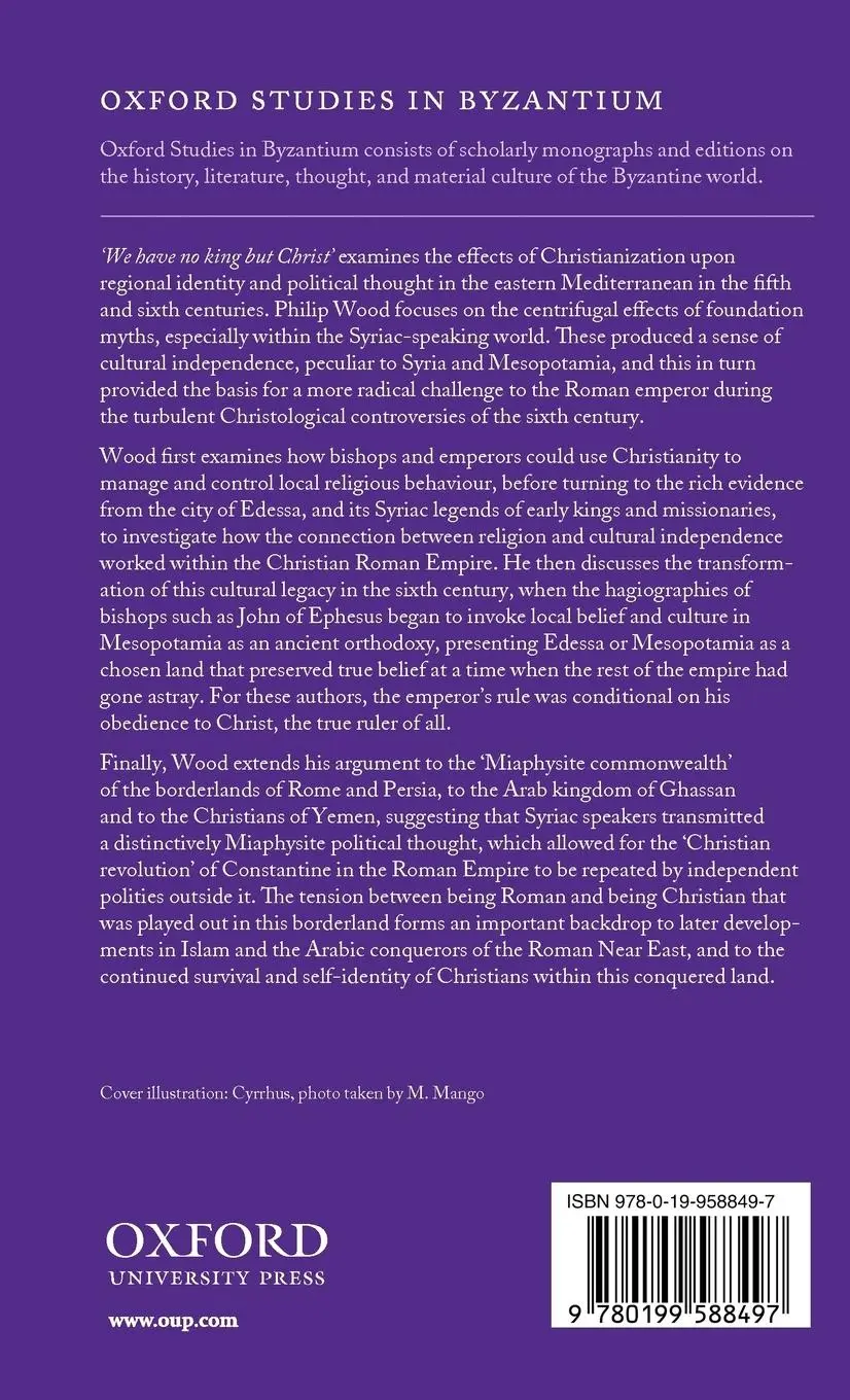 Rückseite: 9780199588497 | We Have No King But Christ' | Philip Wood | Buch | Gebunden | Englisch
