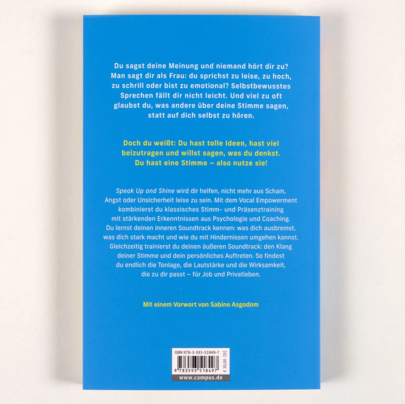 Rückseite: 9783593518497 | Speak Up and Shine | Monika Hein | Taschenbuch | 256 S. | Deutsch