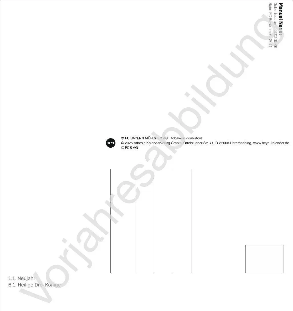 Rückseite: 9783756418497 | BVB Postkartenkalender 2027 | Heye | Kalender | Spiralbindung | 13 S.