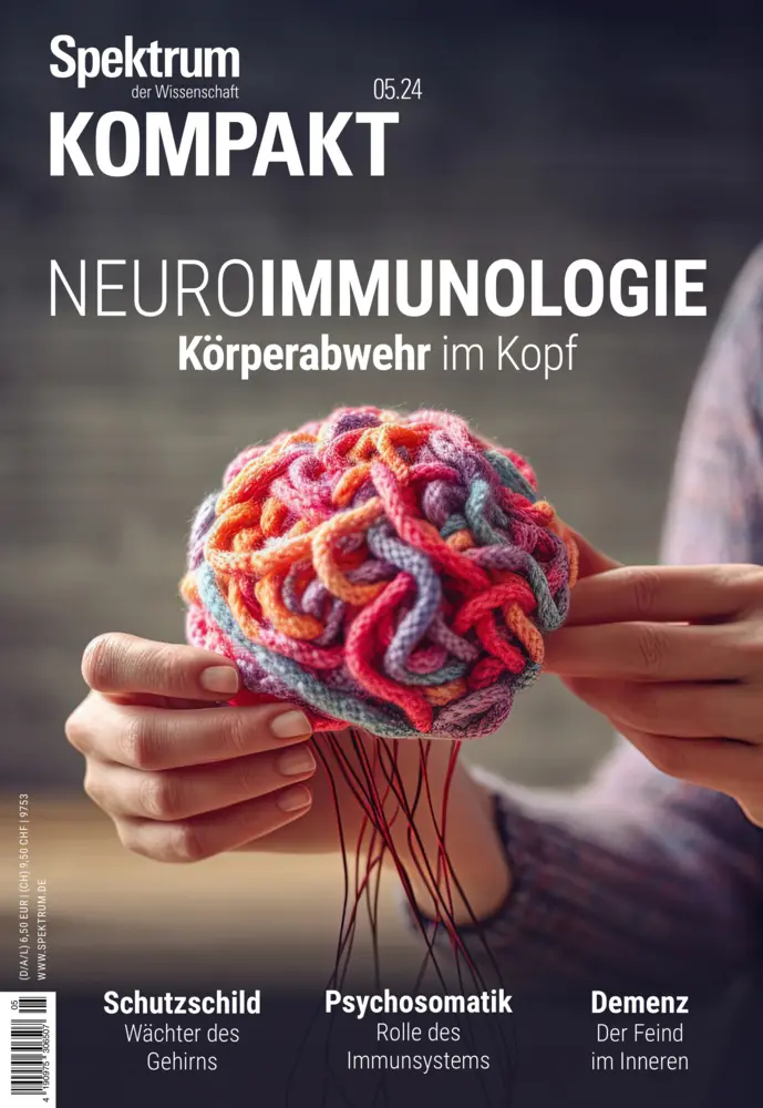Cover: 9783958928497 | Spektrum Kompakt 5/2024 - Neuroimmunologie | Körperabwehr im Kopf Cover: 9783958928497 | Spektrum Kompakt 5/2024 - Neuroimmunologie | Körperabwehr im Kopf