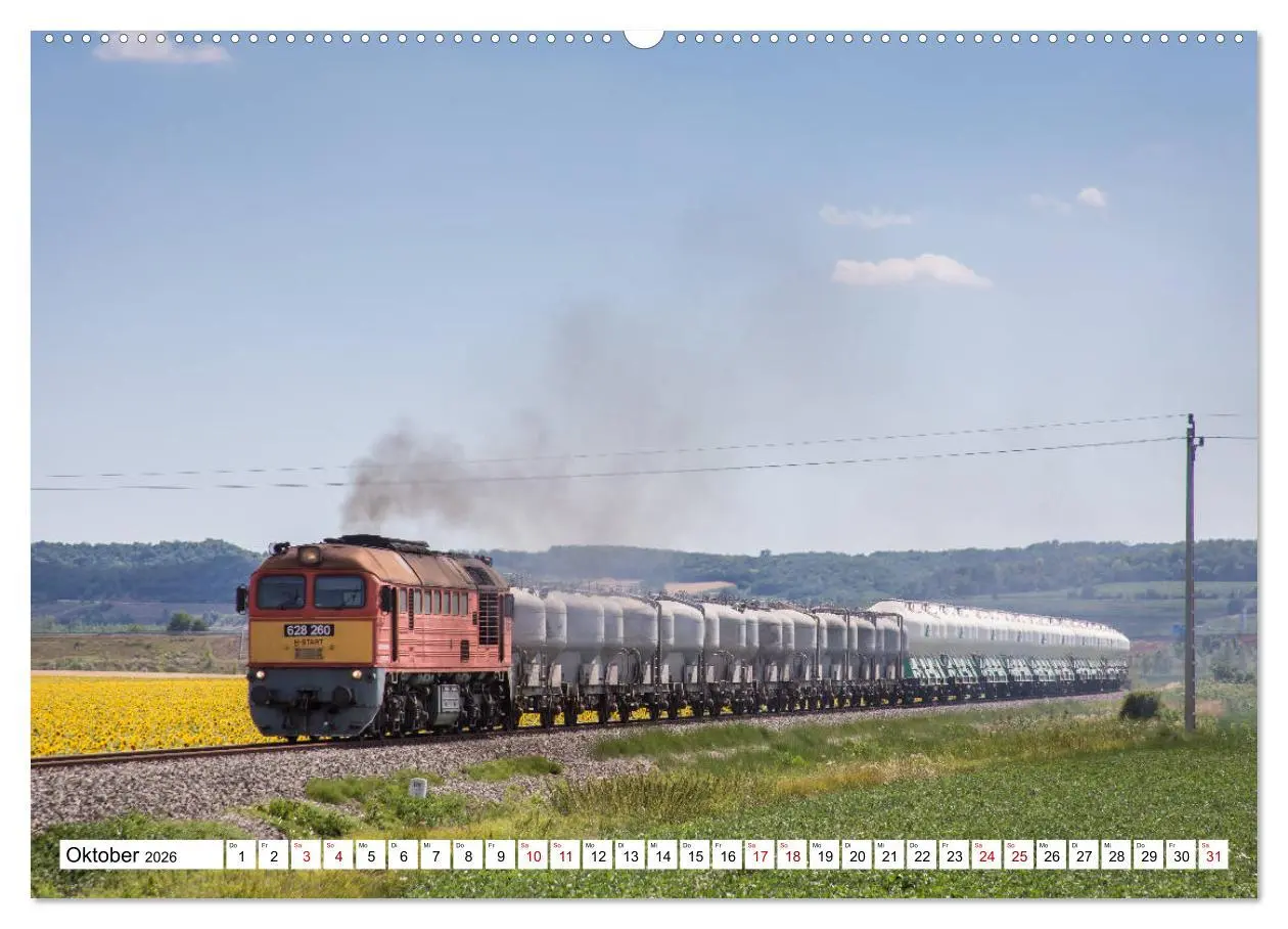 Bild: 9783457738597 | Eisenbahn in Ungarn (hochwertiger Premium Wandkalender 2026 DIN A2...