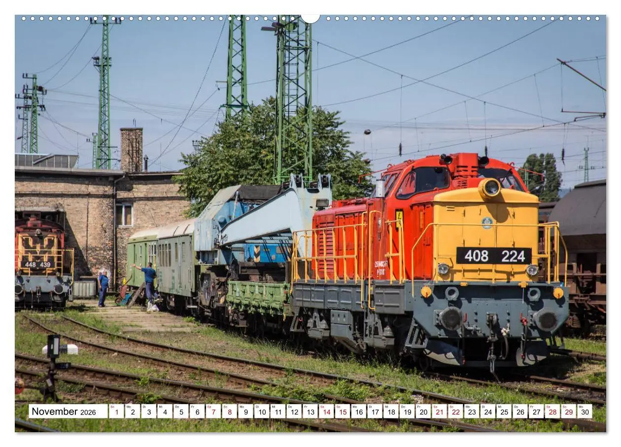 Bild: 9783457738597 | Eisenbahn in Ungarn (hochwertiger Premium Wandkalender 2026 DIN A2...