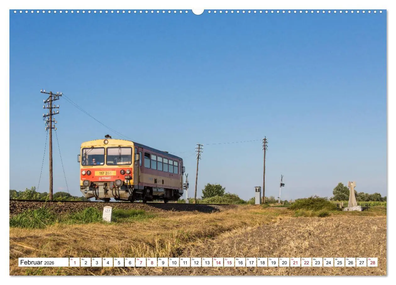 Bild: 9783457738597 | Eisenbahn in Ungarn (hochwertiger Premium Wandkalender 2026 DIN A2...