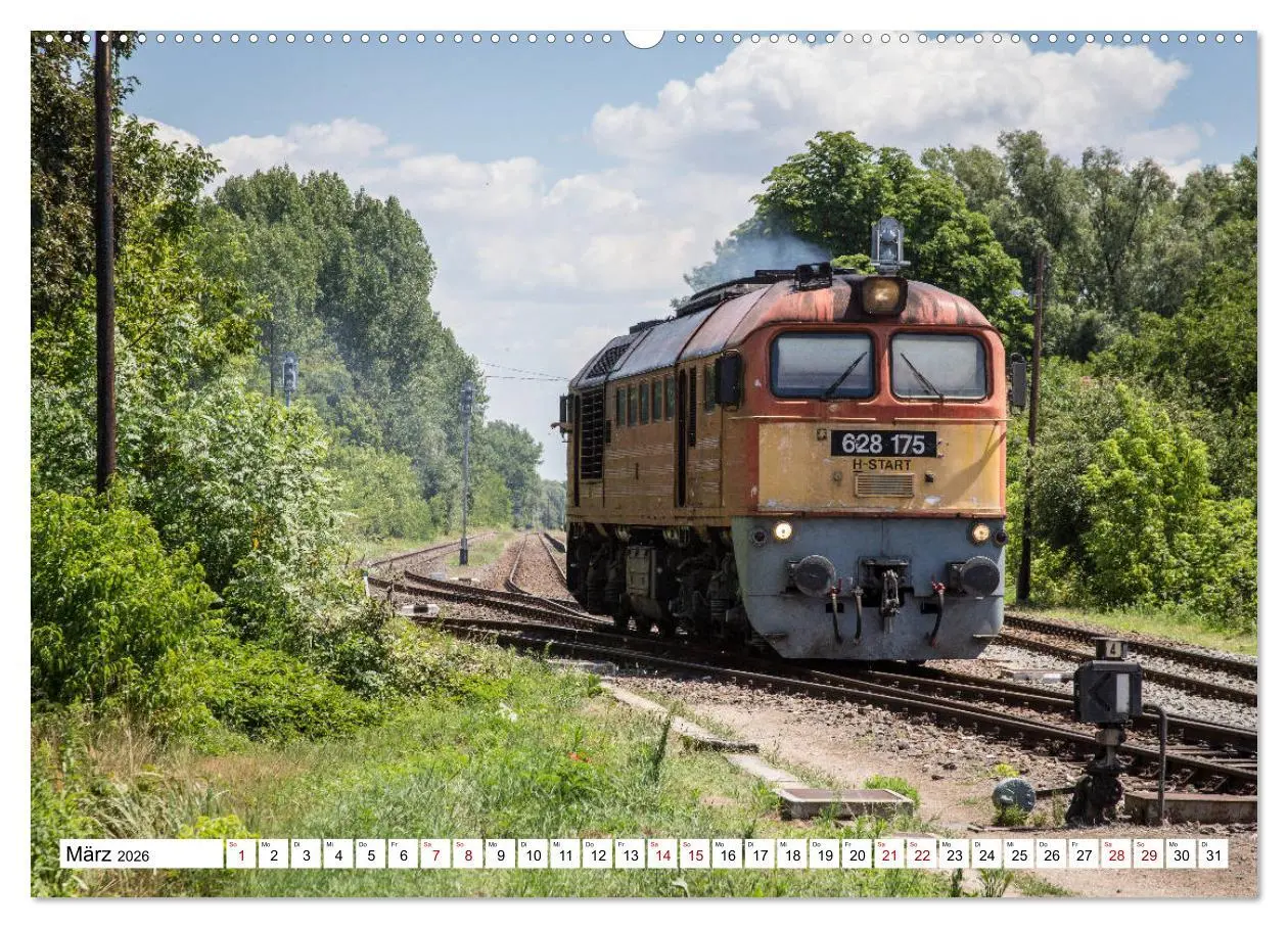 Bild: 9783457738597 | Eisenbahn in Ungarn (hochwertiger Premium Wandkalender 2026 DIN A2...