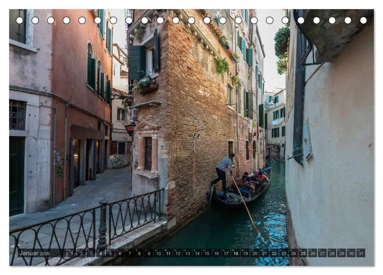 Bild: 9783516138597 | Venedig - Zauber der Lagunenstadt (Tischkalender 2026 DIN A5 quer),...