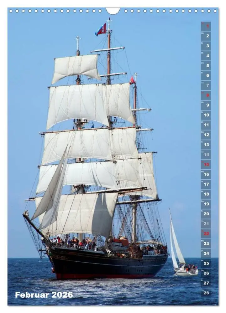 Bild: 9783516448597 | Segelromantik - Großsegler auf der Ostsee (Wandkalender 2026 DIN A3...