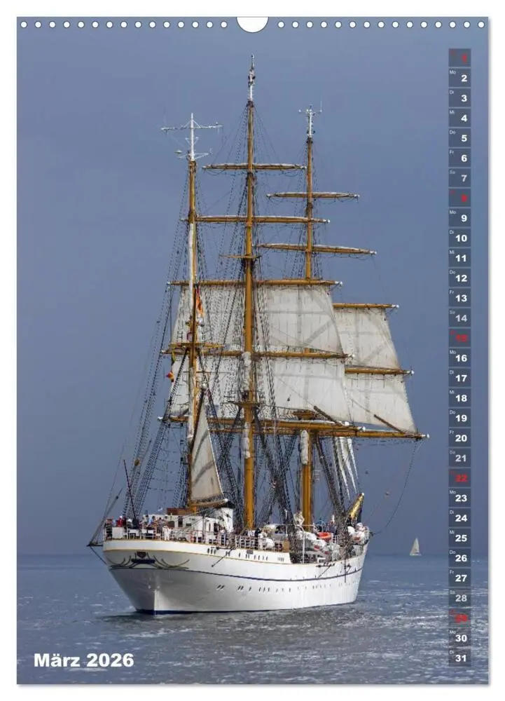 Bild: 9783516448597 | Segelromantik - Großsegler auf der Ostsee (Wandkalender 2026 DIN A3...