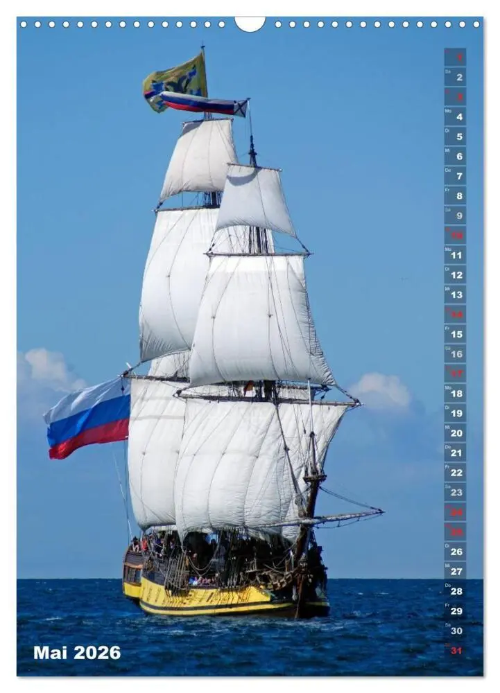 Bild: 9783516448597 | Segelromantik - Großsegler auf der Ostsee (Wandkalender 2026 DIN A3...