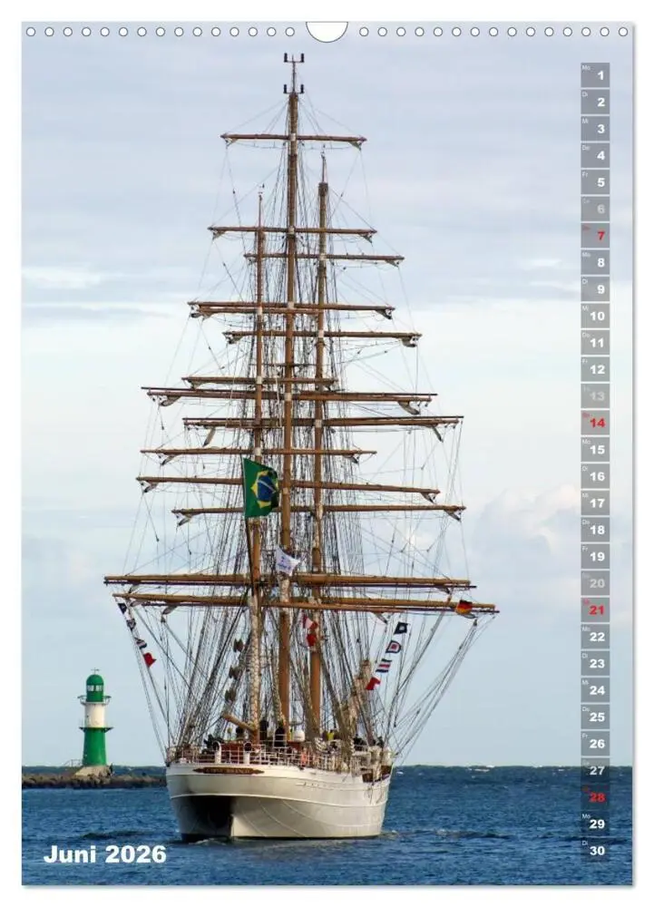 Bild: 9783516448597 | Segelromantik - Großsegler auf der Ostsee (Wandkalender 2026 DIN A3...